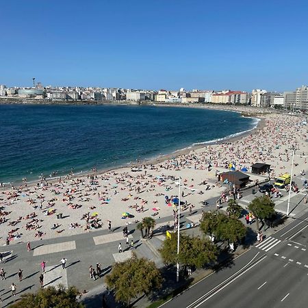 Apartament Piso Con Vistas A La Playa De Riazor A Coruña Zewnętrze zdjęcie