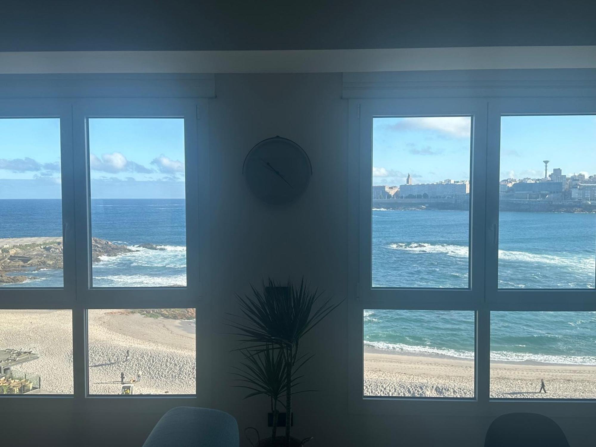 Apartament Piso Con Vistas A La Playa De Riazor A Coruña Zewnętrze zdjęcie