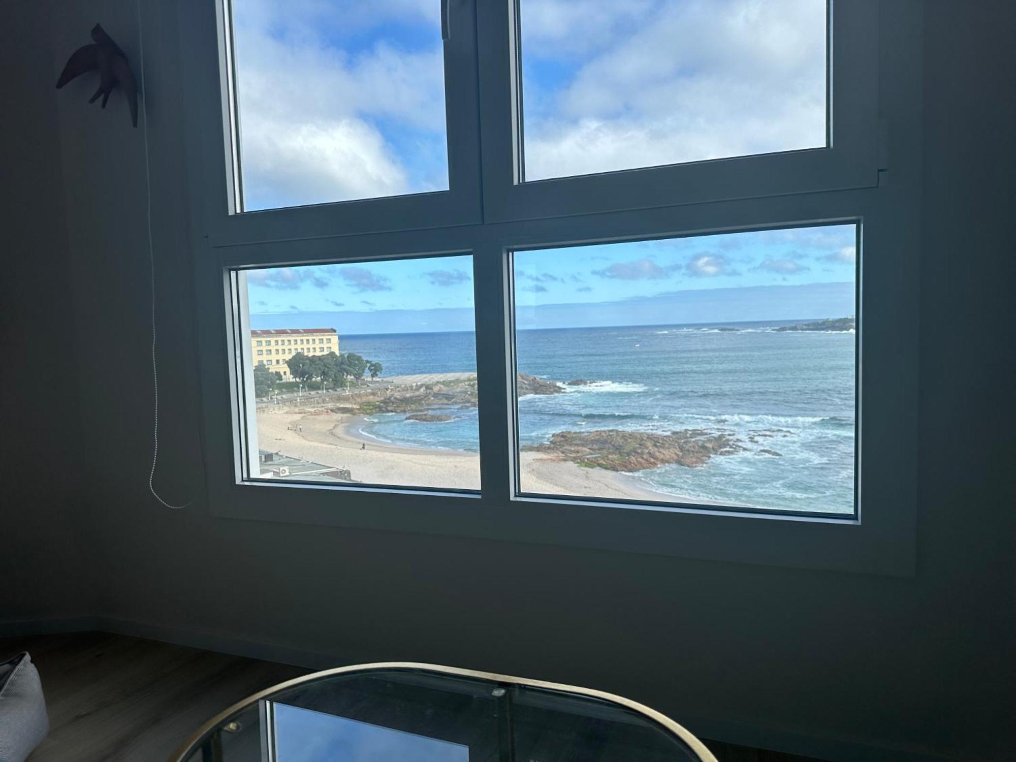 Apartament Piso Con Vistas A La Playa De Riazor A Coruña Zewnętrze zdjęcie