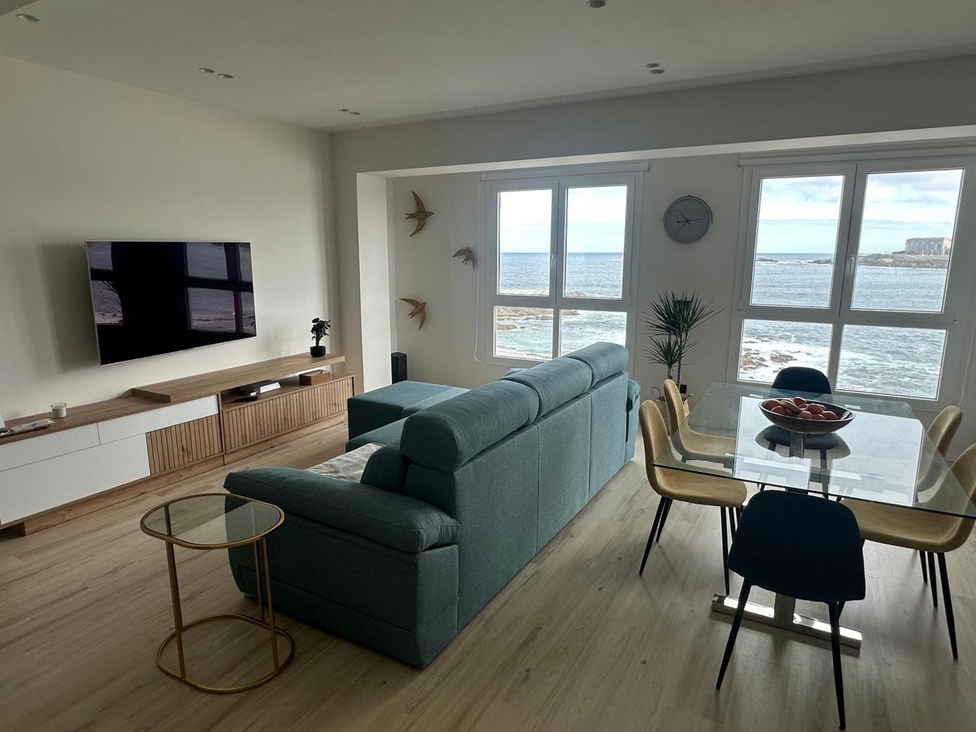 Apartament Piso Con Vistas A La Playa De Riazor A Coruña Zewnętrze zdjęcie
