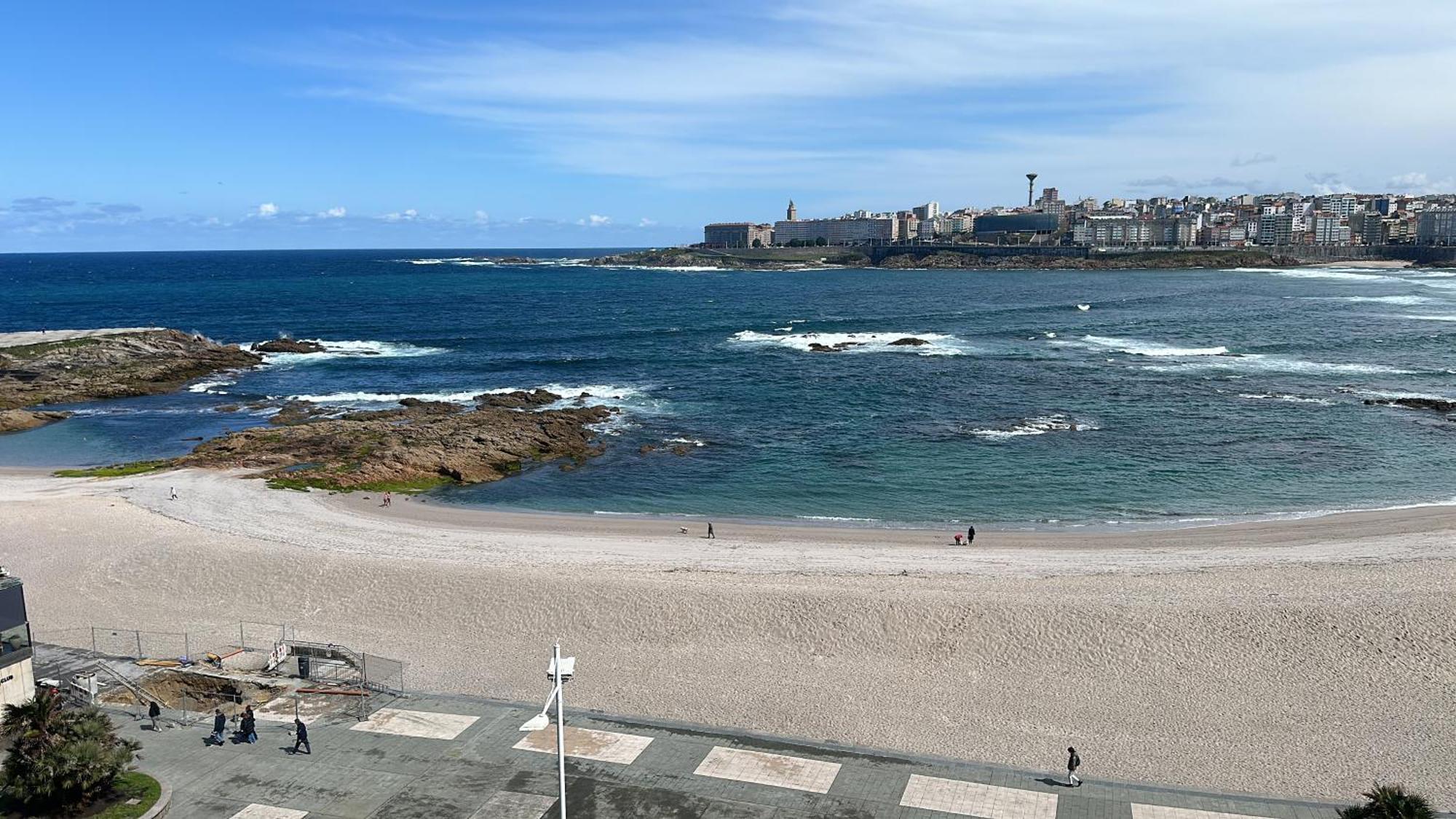 Apartament Piso Con Vistas A La Playa De Riazor A Coruña Zewnętrze zdjęcie