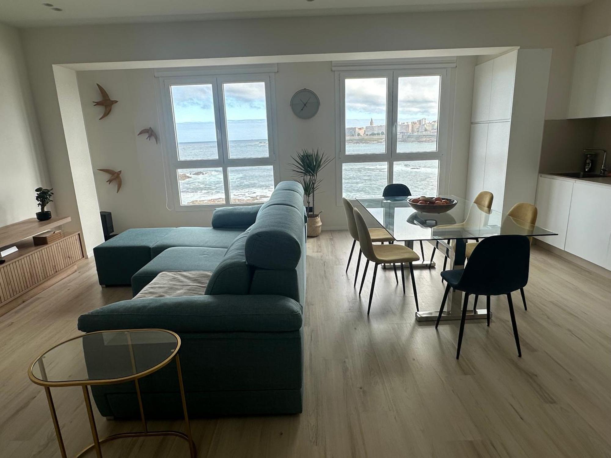 Apartament Piso Con Vistas A La Playa De Riazor A Coruña Zewnętrze zdjęcie